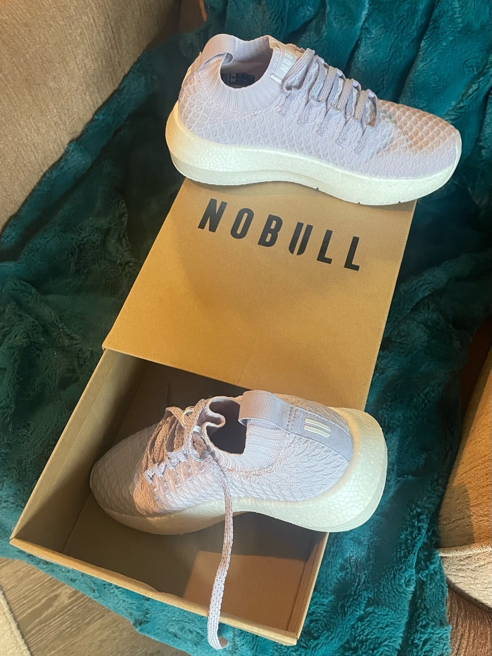 NOBULL Knit SC Runner in Lilac with Off-White Sole